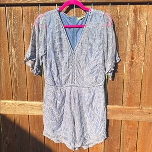 Kori Blue Lace Jumpsuit